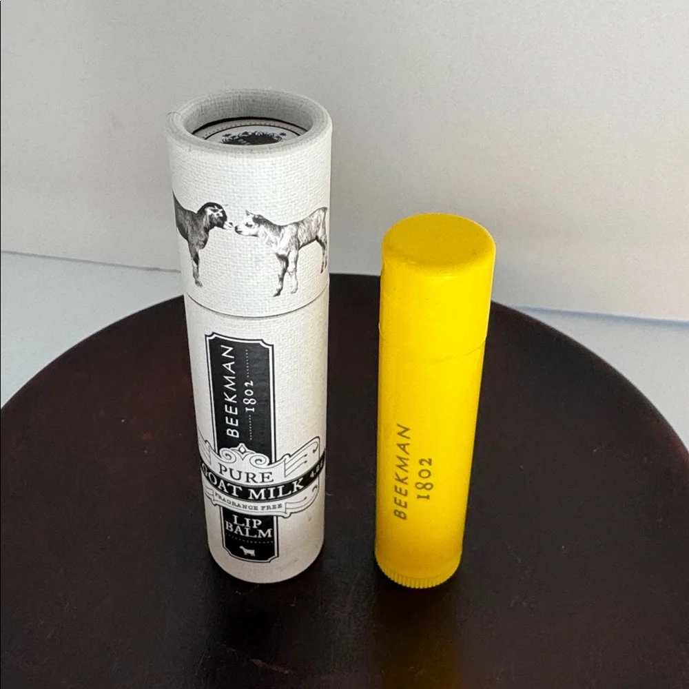 Beekman 1802 Lip Balm Duo Pure Goat Milk + Ginger Cream Cookie New